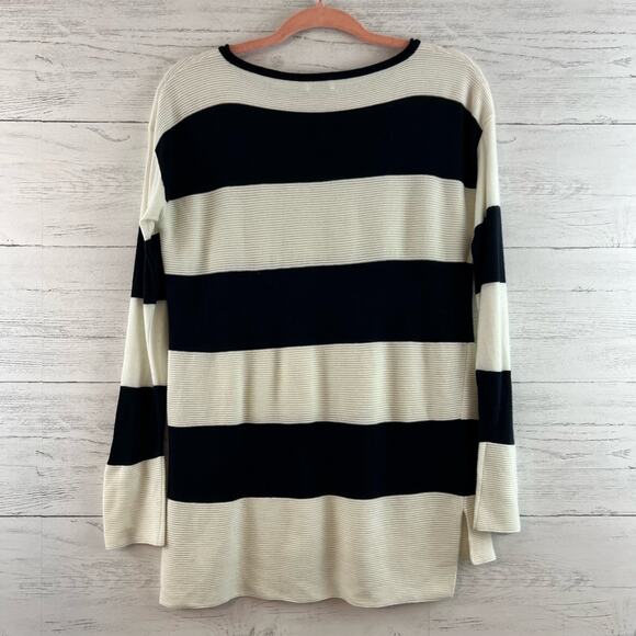 Vince Cream and Black Long Sleeve Pullover Sweater Size XS - Picture 2 of 8